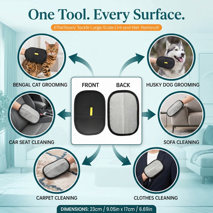 Pet Hair Removal Gloves (Reusable Grooming Mitt)