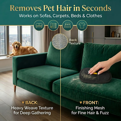 Pet Hair Removal Gloves (Reusable Grooming Mitt)